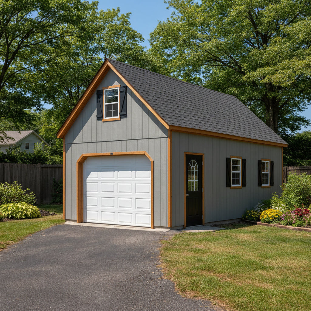 2-Story Single A-Frame Garage