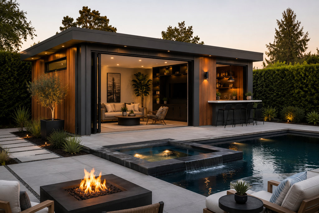Modern Pool House
